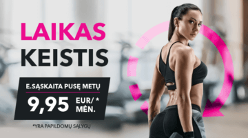 E.sąskaita nuo 9,95 € / mėn.